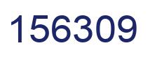 Number 156309 blue image