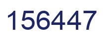 Número 156447 imagen azul