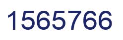 Number 1565766 blue image
