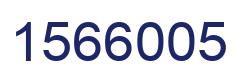 Number 1566005 blue image