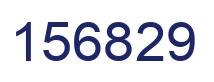 Number 156829 blue image