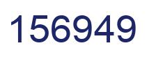 Número 156949 imagen azul