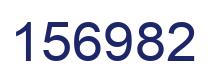 Number 156982 blue image