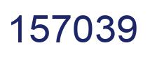 Number 157039 blue image