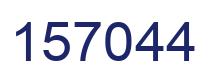 Number 157044 blue image
