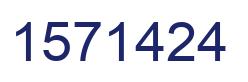 Number 1571424 blue image