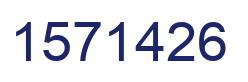 Number 1571426 blue image