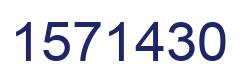 Number 1571430 blue image