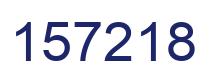 Number 157218 blue image