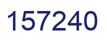 Número 157240 imagen azul