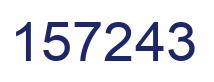 Número 157243 imagen azul