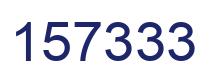 Number 157333 blue image