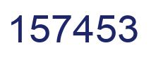 Number 157453 blue image