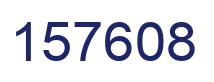 Number 157608 blue image
