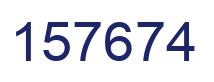 Number 157674 blue image