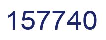 Número 157740 imagen azul