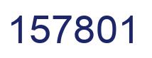 Number 157801 blue image
