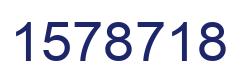 Número 1578718 imagen azul