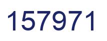 Number 157971 blue image