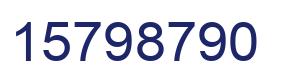 Número 15798790 imagen azul