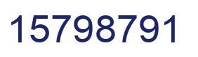 Número 15798791 imagen azul
