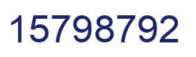 Número 15798792 imagen azul
