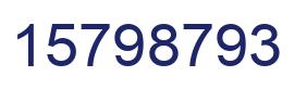 Número 15798793 imagen azul