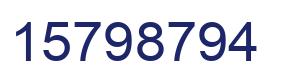 Número 15798794 imagen azul