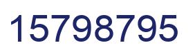Número 15798795 imagen azul