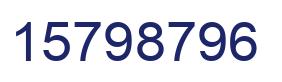 Número 15798796 imagen azul