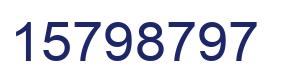 Número 15798797 imagen azul