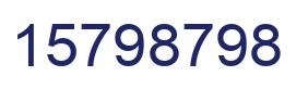 Número 15798798 imagen azul