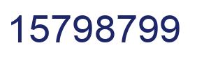 Número 15798799 imagen azul