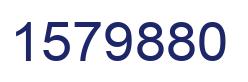 Número 1579880 imagen azul
