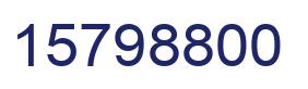 Número 15798800 imagen azul
