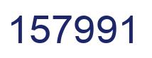 Number 157991 blue image