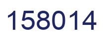 Number 158014 blue image