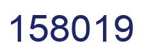 Number 158019 blue image
