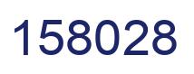 Number 158028 blue image