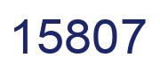 Número 15807 imagen azul