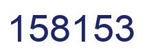Number 158153 blue image