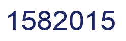 Number 1582015 blue image
