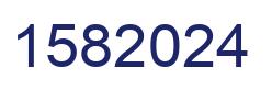 Number 1582024 blue image