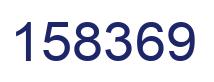 Number 158369 blue image