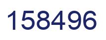 Number 158496 blue image