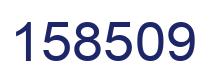 Number 158509 blue image