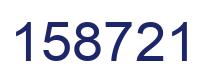 Número 158721 imagen azul