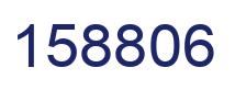 Number 158806 blue image