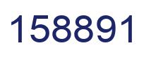 Number 158891 blue image