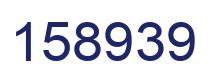 Number 158939 blue image